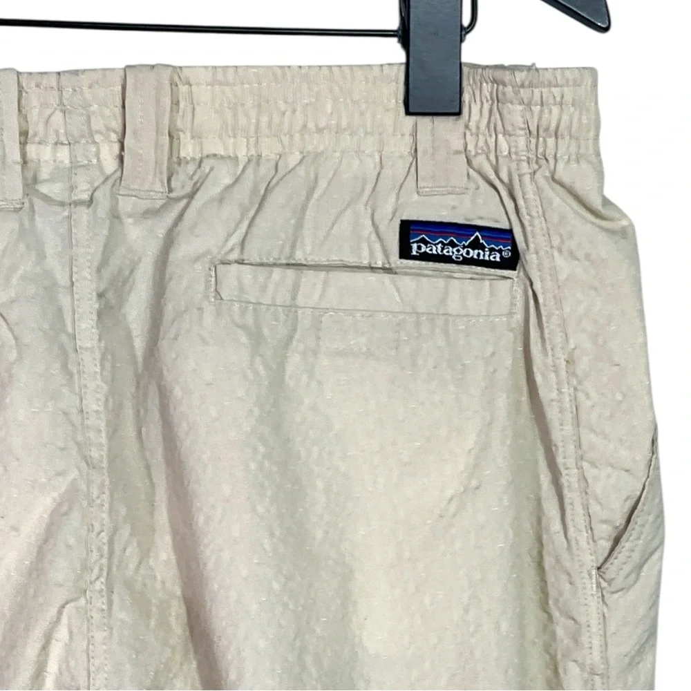Vintage Patagonia Cream Lightweight Pull on Pants with Drawstring Made in USA